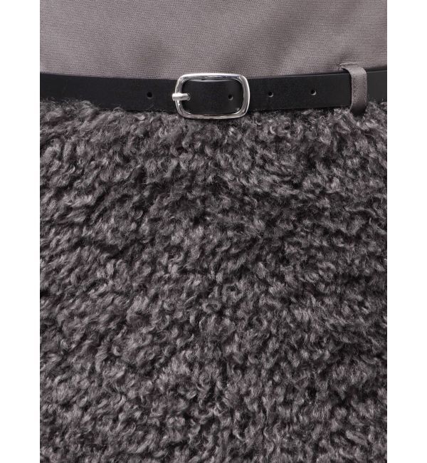 MERCURYDUO「プードルファーライクミニスカート」|スカート|