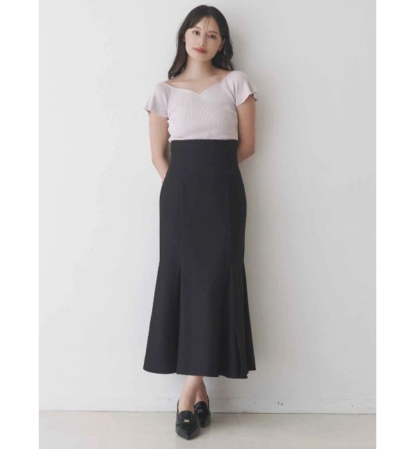 MERCURYDUO「バックレースアップストレッチマーメイドスカート」|スカート|