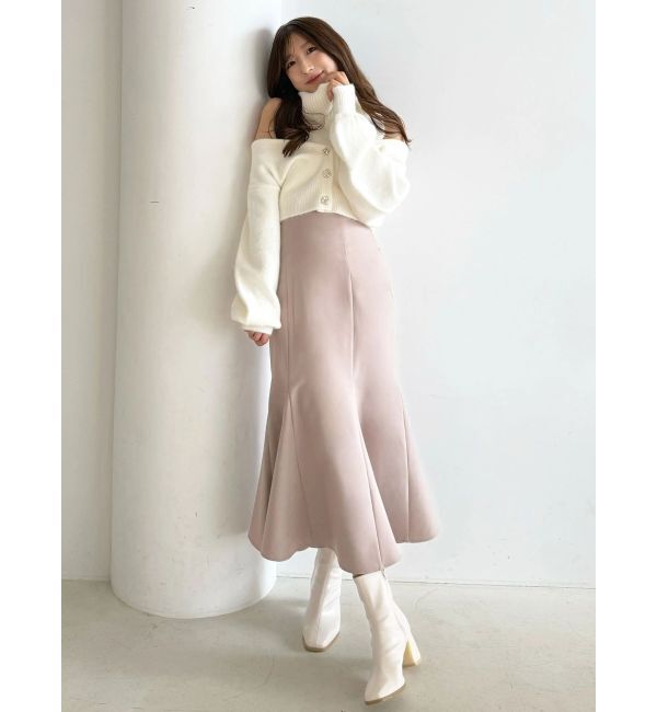 MERCURYDUO「バックレースアップストレッチマーメイドスカート」|スカート|