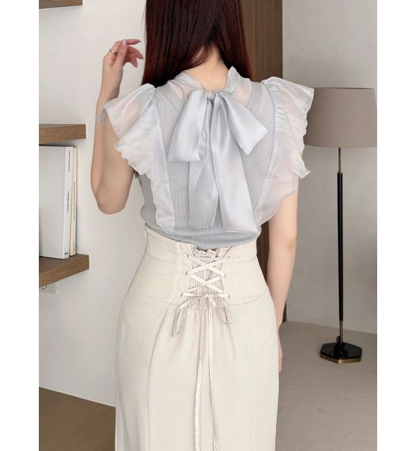 MERCURYDUO「バックレースアップストレッチマーメイドスカート」|スカート|