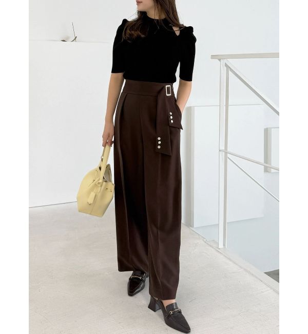 MERCURYDUO「【セットアップ着用可】サイドベルトストレートパンツ」|その他|