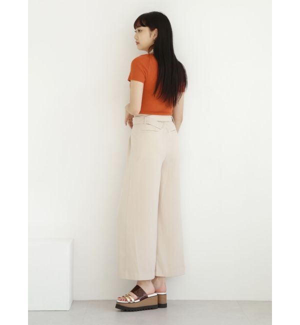 MURUA「ハイウエストタックワイドパンツ」|その他|