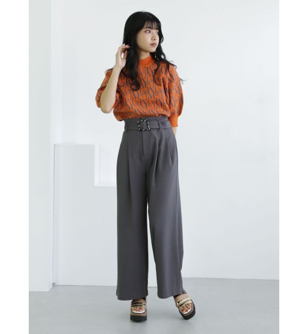 MURUA「ハイウエストタックワイドパンツ」|その他|