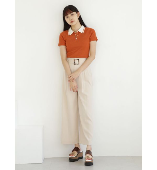 MURUA「ハイウエストタックワイドパンツ」|その他|