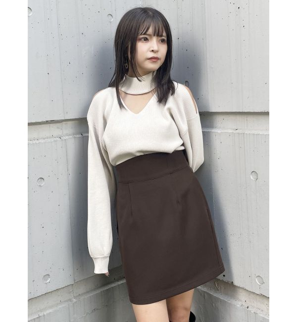 MURUA「カーブウエストミニスカート」|スカート|