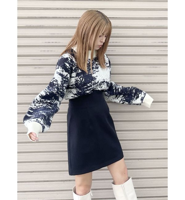 MURUA「カーブウエストミニスカート」|スカート|