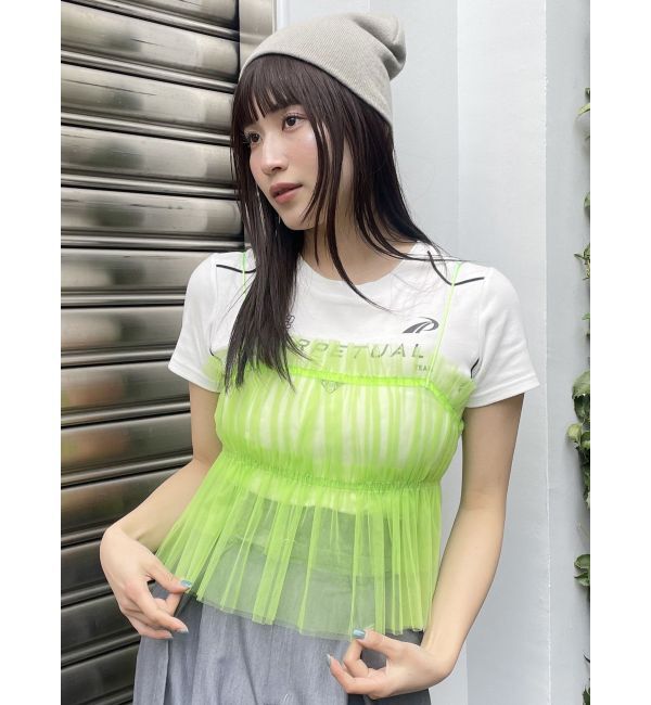 MURUA「チュールーフリルビスチェ」|キャミソール|