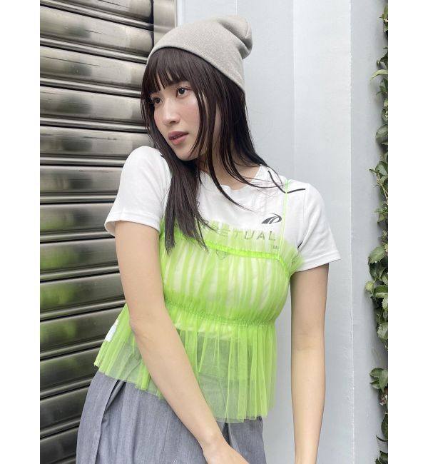 MURUA「チュールーフリルビスチェ」|キャミソール|