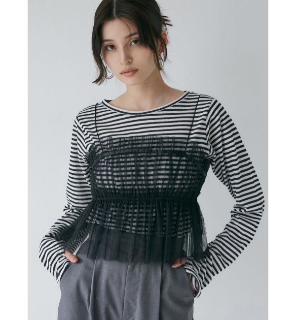 MURUA「チュールーフリルビスチェ」|キャミソール|