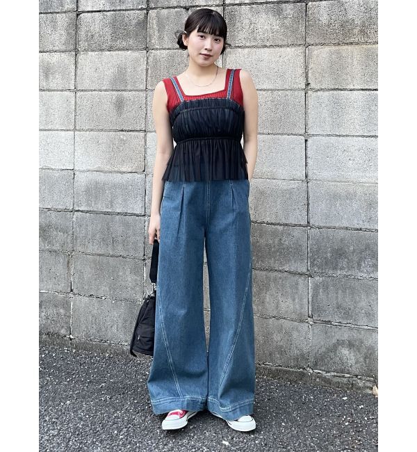 MURUA「チュールーフリルビスチェ」|キャミソール|