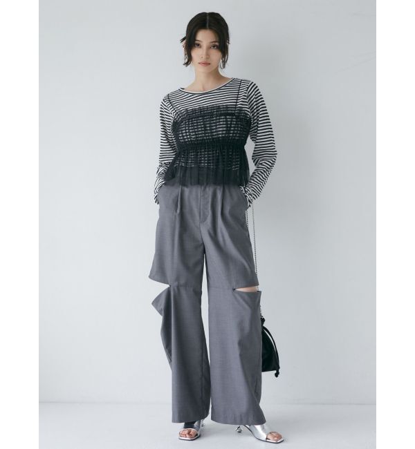 MURUA「チュールーフリルビスチェ」|キャミソール|