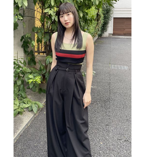 MURUA「ナローベルトワイドパンツ【セット販売対象】」|その他|