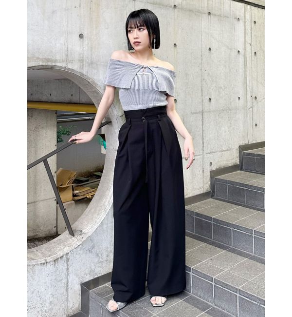 MURUA「ナローベルトワイドパンツ【セット販売対象】」|その他|