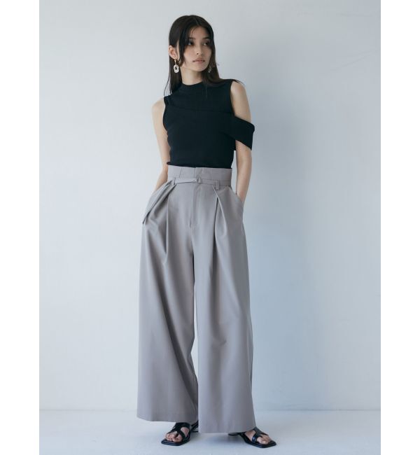 MURUA「ナローベルトワイドパンツ【セット販売対象】」|その他|