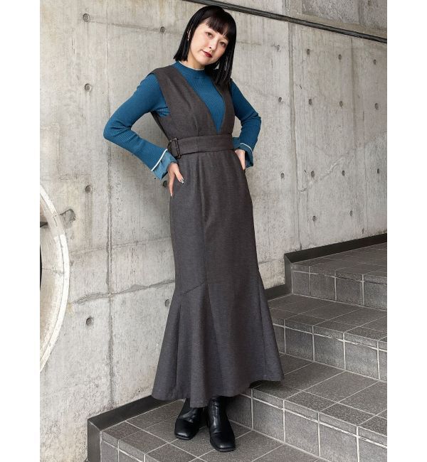 MURUA「サイドベルトマーメイドジャンパースカート」|ワンピース|