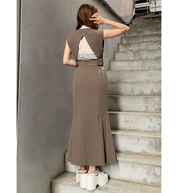 MURUA「サイドタックジャンパースカート」|ワンピース|