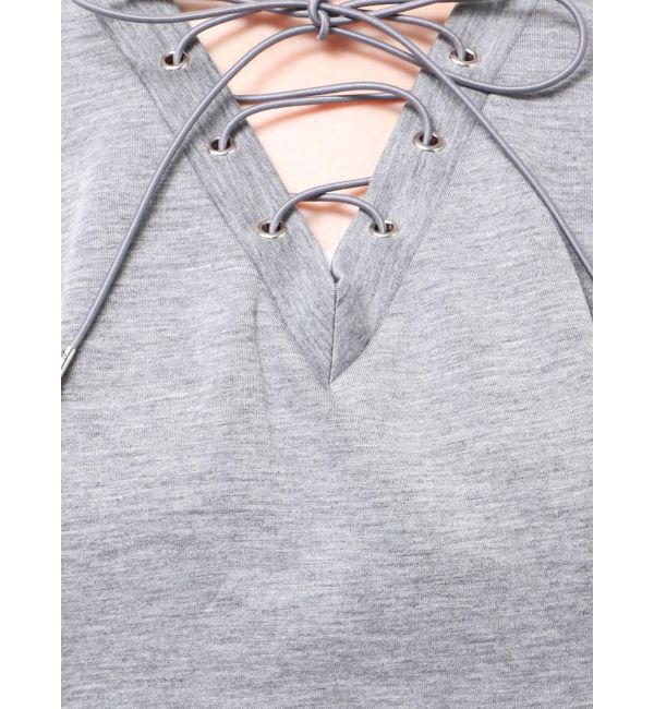 MURUA「デザインレースアップミニワンピース」|ワンピース|