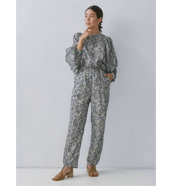 Ungrid「ペイズリーコンビネゾン」|オールインワン|