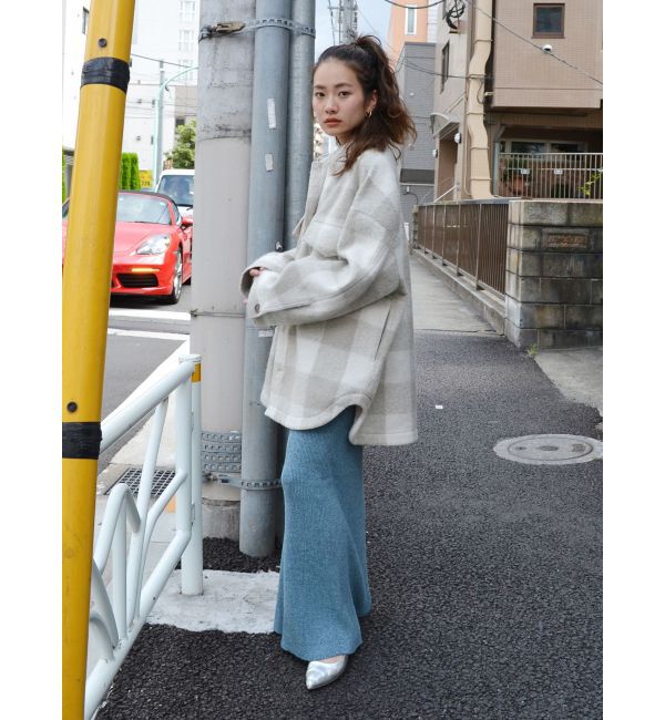 Ungrid「リブ編みマーメイドスカート」|スカート|