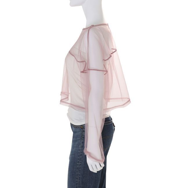 Ungrid「チュールショートロングスリーブTee」|Tシャツ・カットソー|