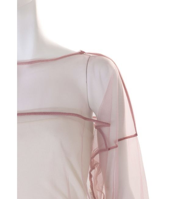 Ungrid「チュールショートロングスリーブTee」|Tシャツ・カットソー|