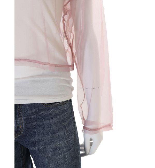 Ungrid「チュールショートロングスリーブTee」|Tシャツ・カットソー|