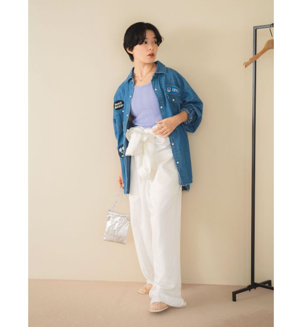 Ungrid「テンセル混デニムオールインワン」|オールインワン|