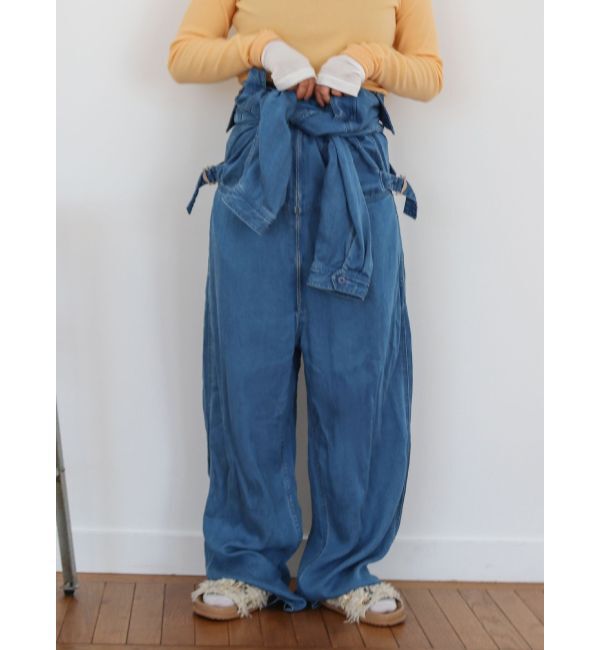 Ungrid「テンセル混デニムオールインワン」|オールインワン|