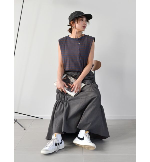 Ungrid「Miller別注 ショルダータックタンクトップ」|Tシャツ・カットソー|