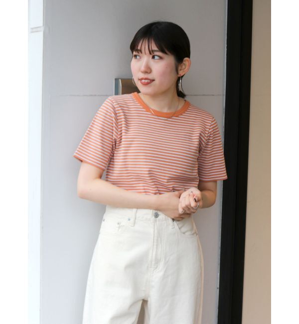 Ungrid「【WEB限定】コンパクトボーダーTee」|Tシャツ・カットソー|