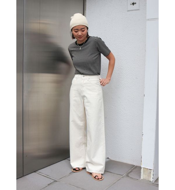 Ungrid「【WEB限定】コンパクトボーダーTee」|Tシャツ・カットソー|