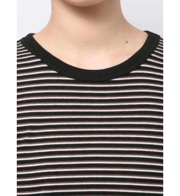 Ungrid「【WEB限定】コンパクトボーダーTee」|Tシャツ・カットソー|