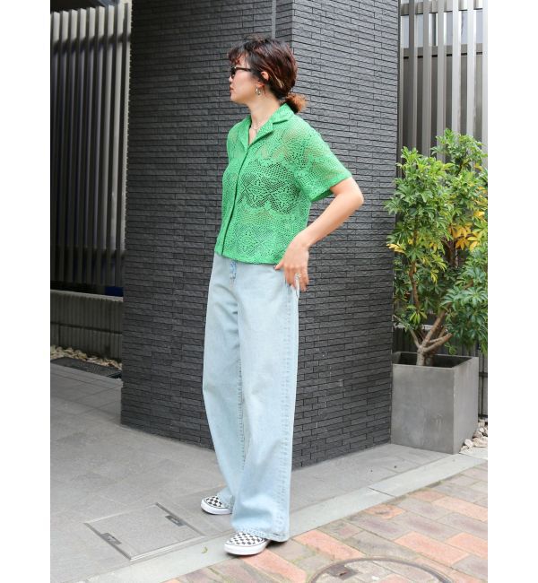 Ungrid「レース開襟シャツ」|シャツ・ブラウス|