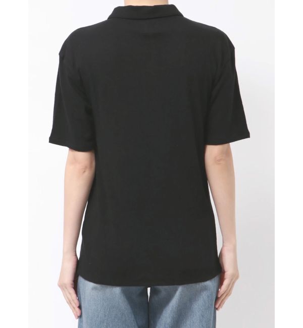 Ungrid「リネン混ハーフスリーブポロカーデ」|カーディガン|