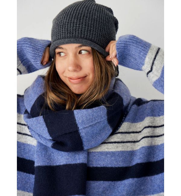 Ungrid「リボンデザインニット帽」|ニット帽|チャコールグレー