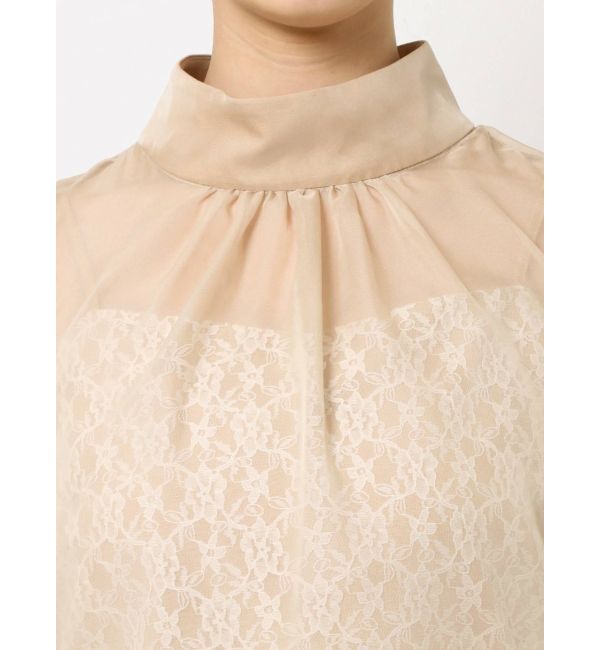 LAGUNAMOON「ハーフスリーブレースキャミシアーブラウス」|シャツ・ブラウス|