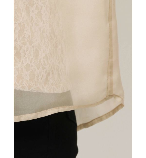 LAGUNAMOON「ハーフスリーブレースキャミシアーブラウス」|シャツ・ブラウス|