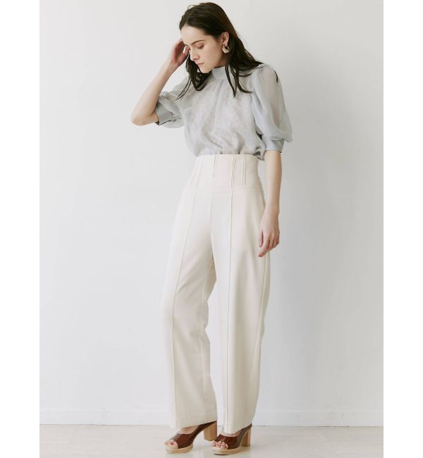 LAGUNAMOON「ハーフスリーブレースキャミシアーブラウス」|シャツ・ブラウス|