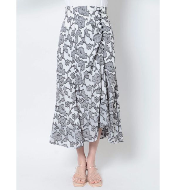 LAGUNAMOON「アシンメトリージャガードフレアスカート」|スカート|