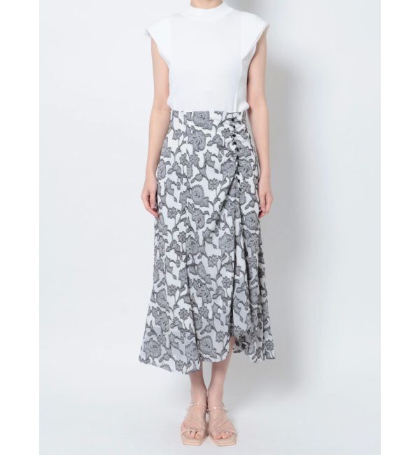 LAGUNAMOON「アシンメトリージャガードフレアスカート」|スカート|