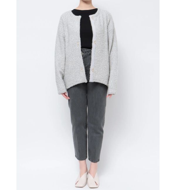 LAGUNAMOON「ラメツイードニットカーディガン」|カーディガン|