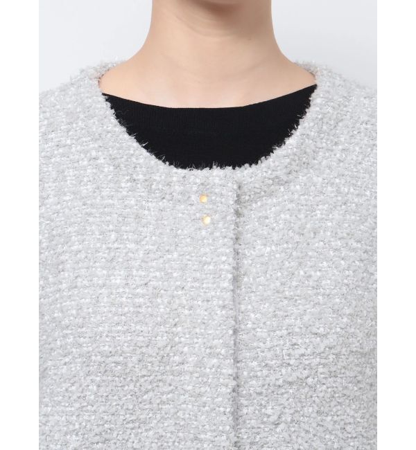 LAGUNAMOON「ラメツイードニットカーディガン」|カーディガン|