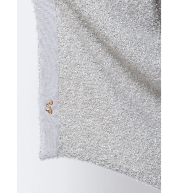 LAGUNAMOON「ラメツイードニットカーディガン」|カーディガン|