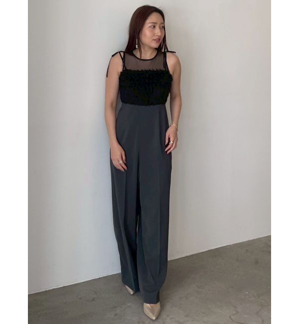 LAGUNAMOON「LADYデコレーションレイヤードパンツドレス」|ドレス|