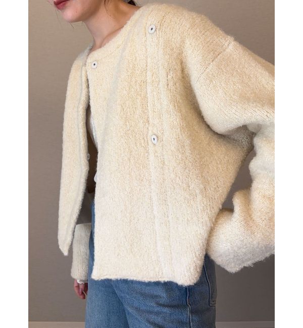 LAGUNAMOON「セッケツニットボアブルゾン」|ブルゾン・スタジャン|