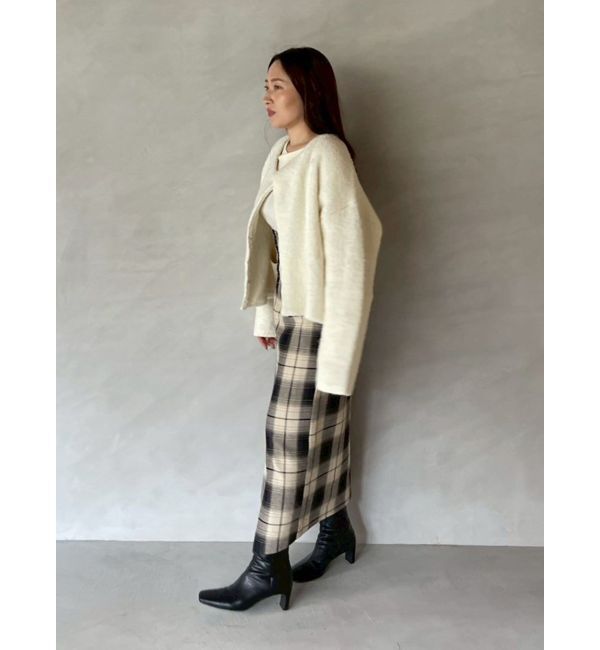 LAGUNAMOON「セッケツニットボアブルゾン」|ブルゾン・スタジャン|