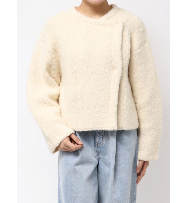 LAGUNAMOON「セッケツニットボアブルゾン」|ブルゾン・スタジャン|