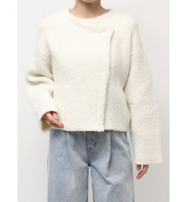 LAGUNAMOON「セッケツニットボアブルゾン」|ブルゾン・スタジャン|