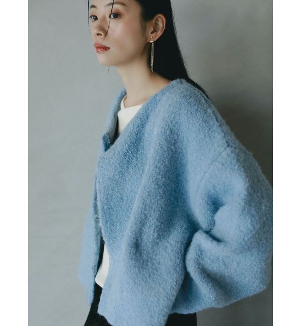 LAGUNAMOON「セッケツニットボアブルゾン」|ブルゾン・スタジャン|