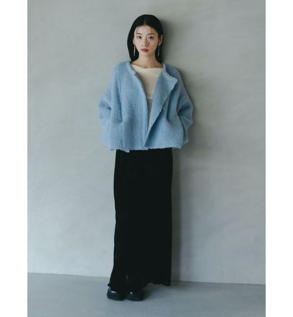 LAGUNAMOON「セッケツニットボアブルゾン」|ブルゾン・スタジャン|